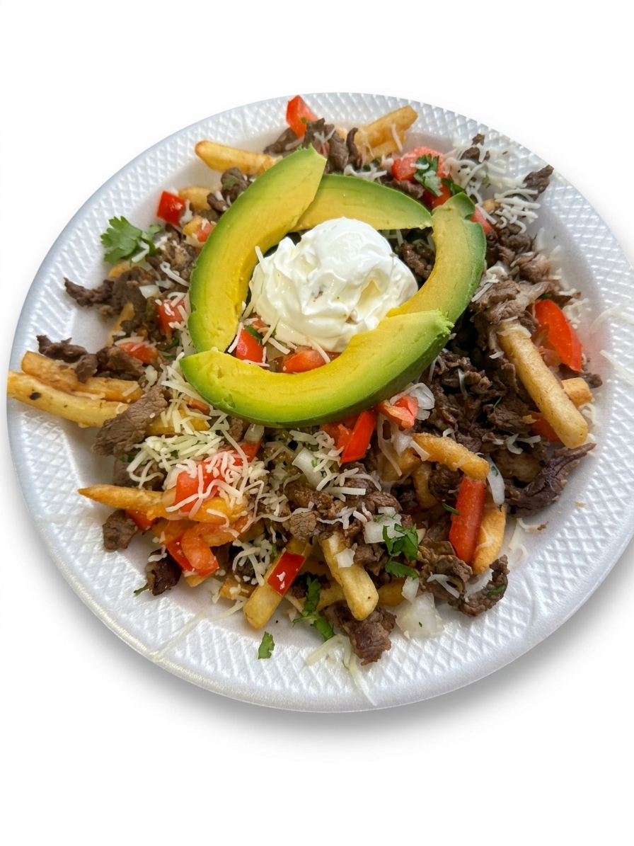 Asada fries from Taqueria La Canasta