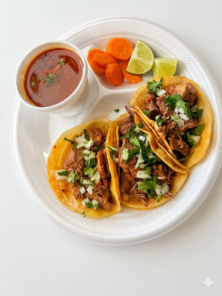 #6 Birria + Consomé from Taqueria La Canasta